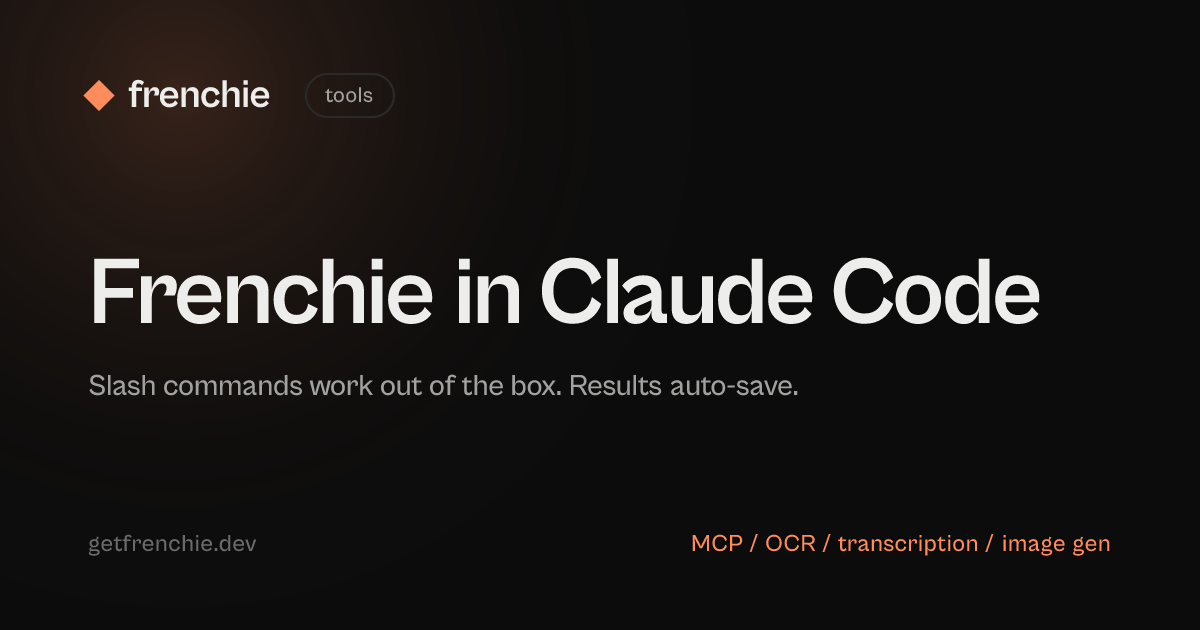 Frenchie in Claude Code · Frenchie